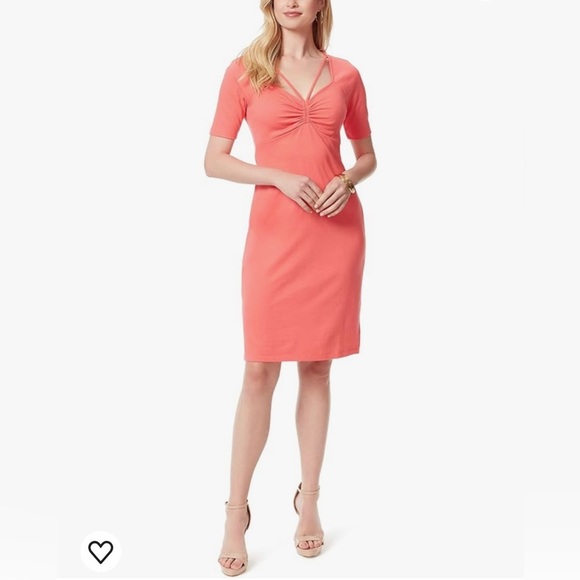 Jessica Simpson Sugar Coral Anisa Sweetheart Ruched Dress XS/S - Picture 4 of 11
